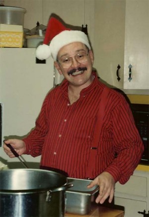 Bruce enjoys some holiday cooking